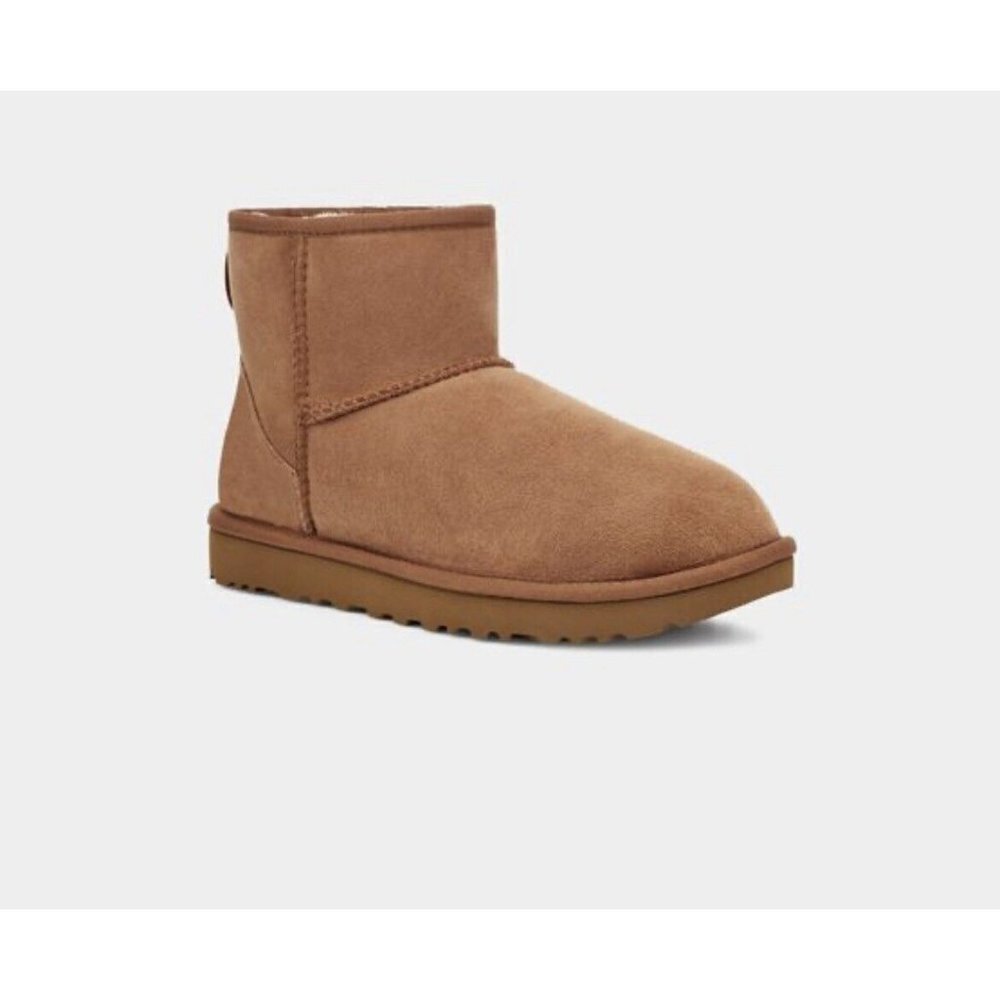 UGG Women Classic Mini II Chestnut Winter Boot US Size 6 - Picture 3 of 8